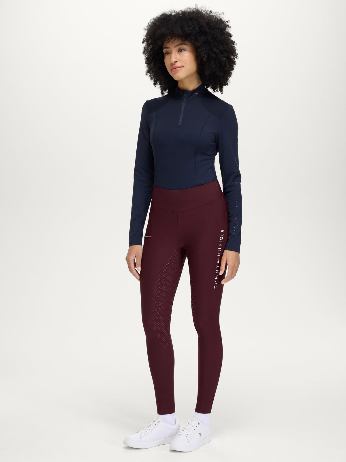 ELMIRA Winter Leggings Full Grip DEEP BURGUNDY