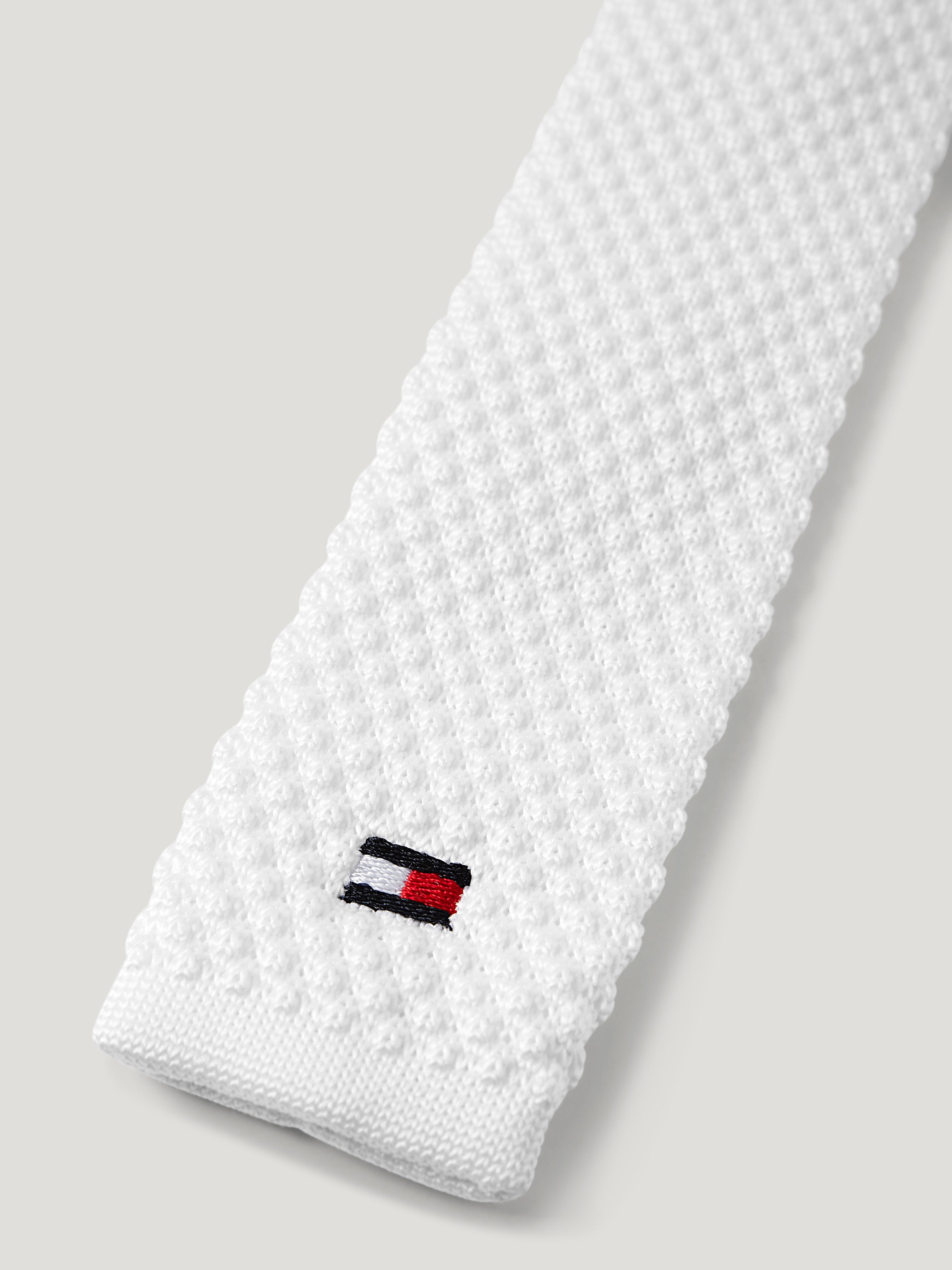 Adam Strick-Krawatte mit Reißverschluss OPTIC WHITE