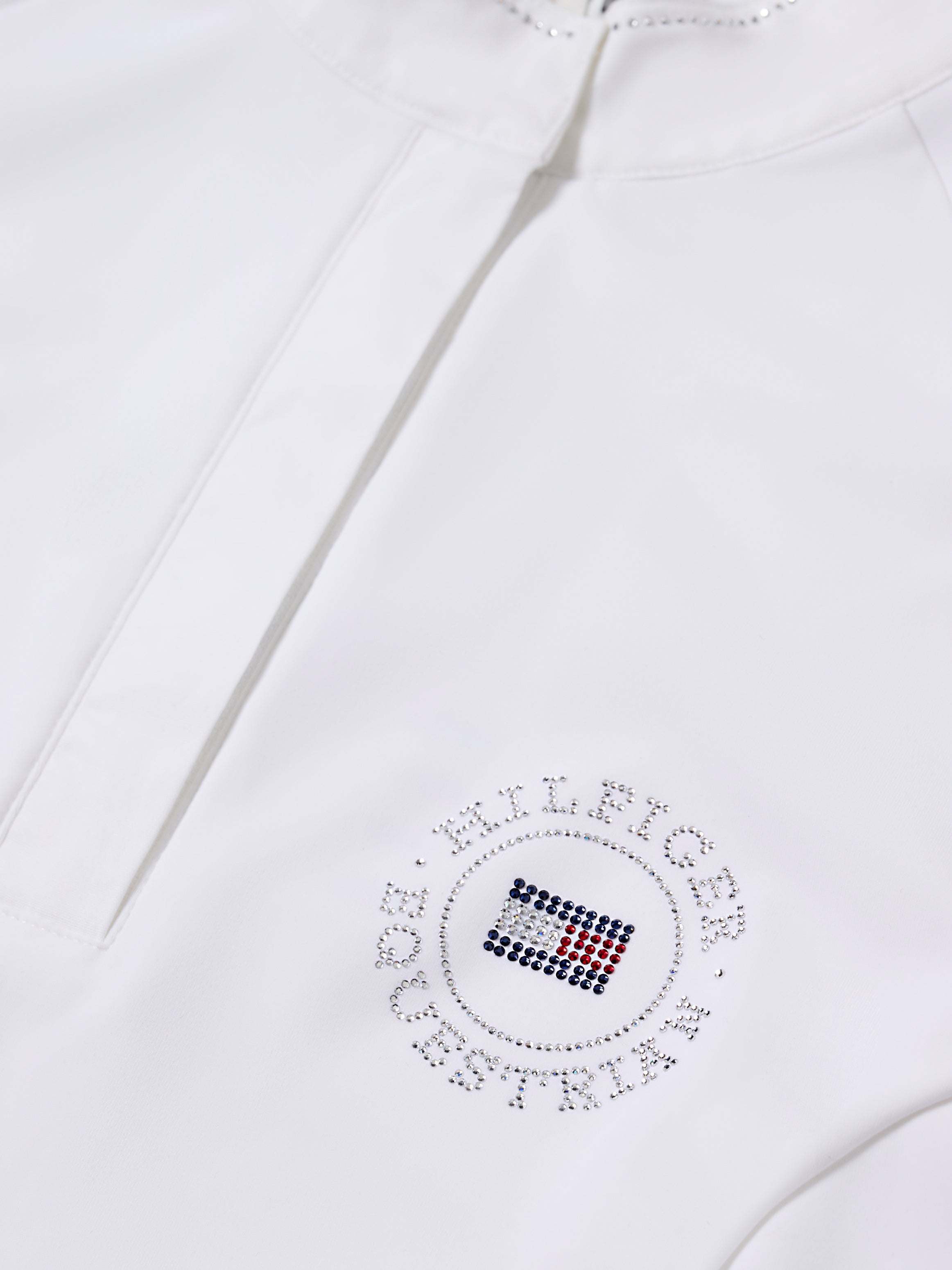 Taylor Rhinestone Show Shirt OPTIC WHITE