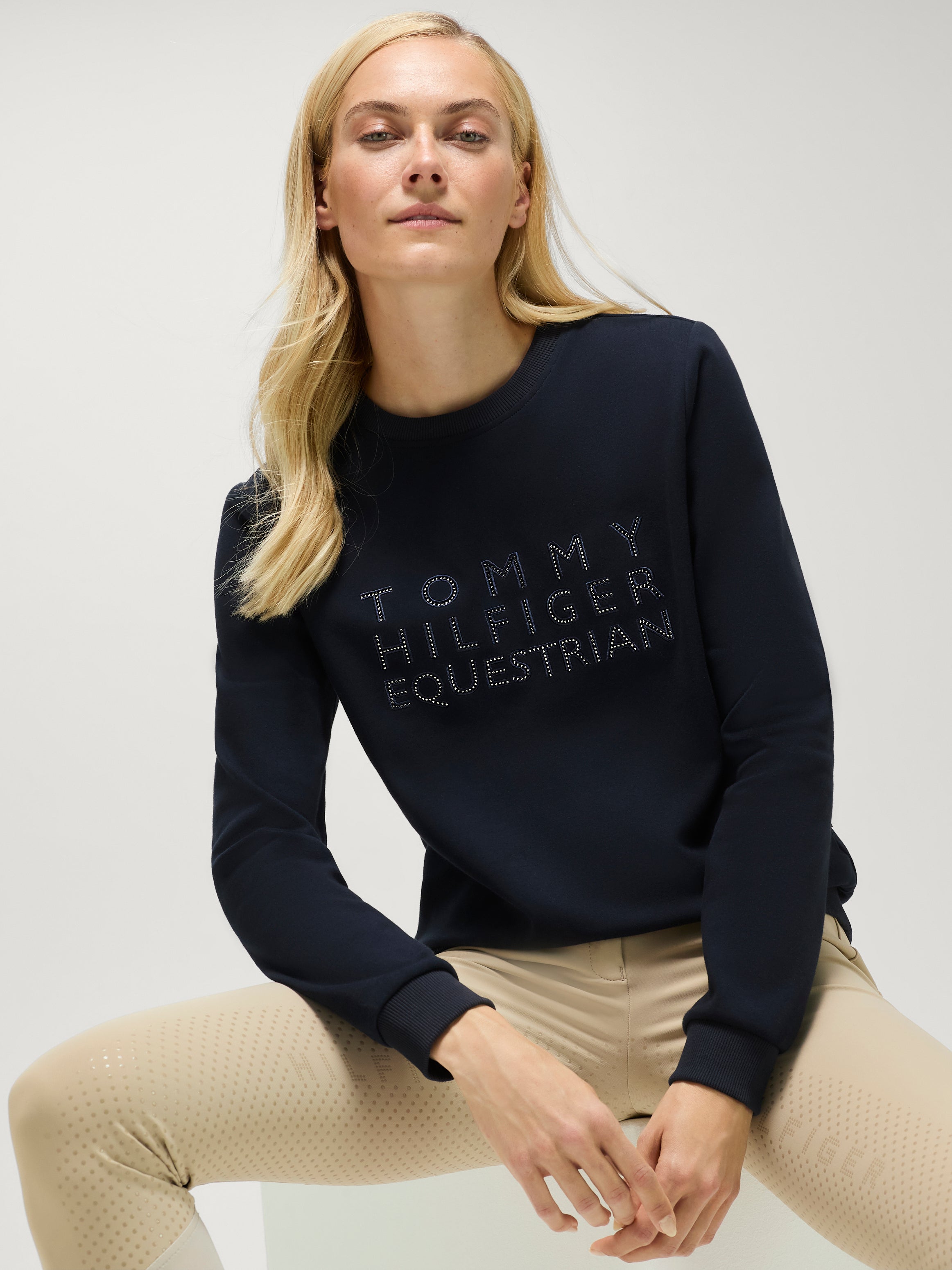 Belair Rhinestone Sweatshirt DESERT SKY