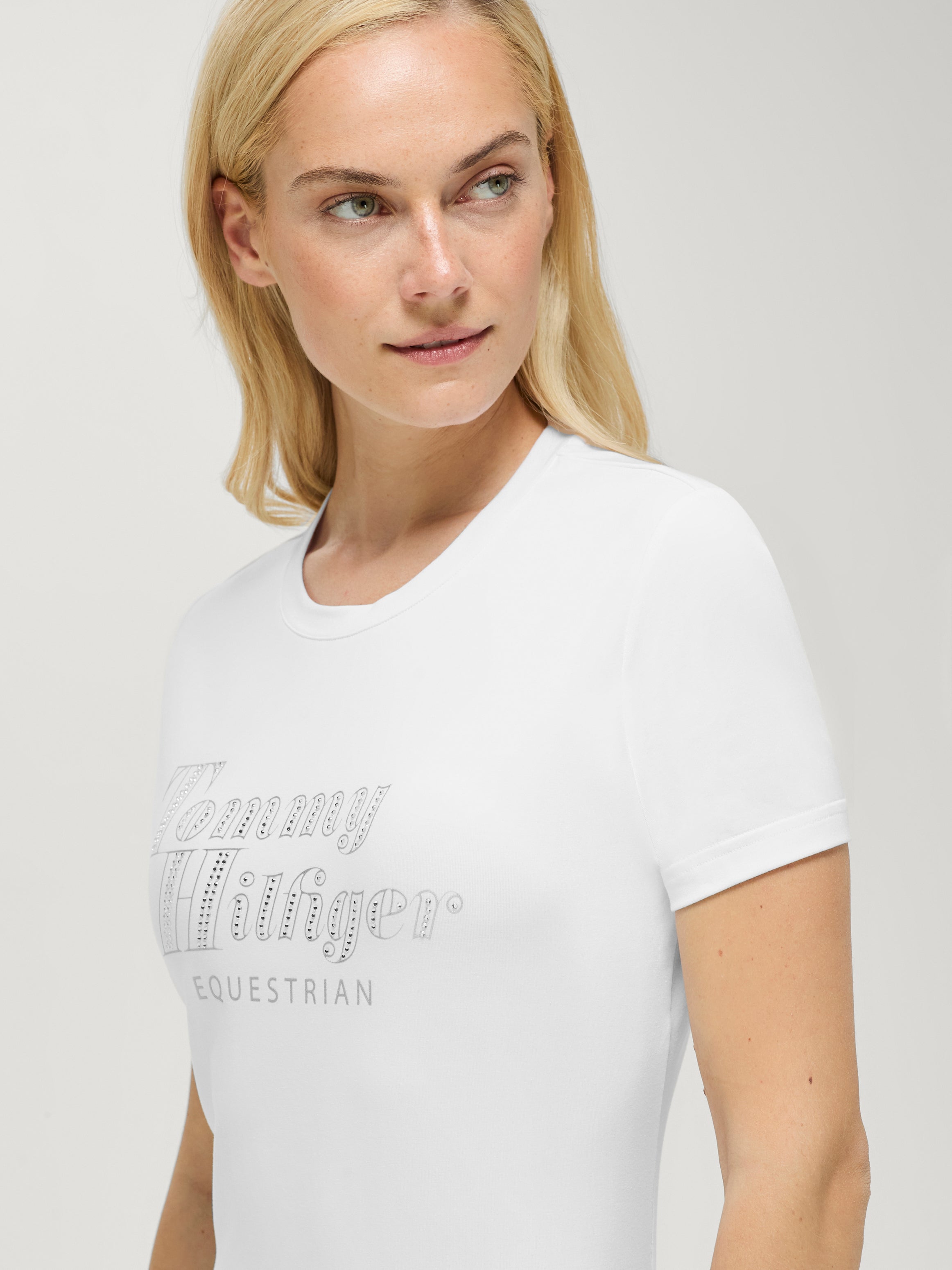 Malibu Rhinestone T-Shirt OPTIC WHITE