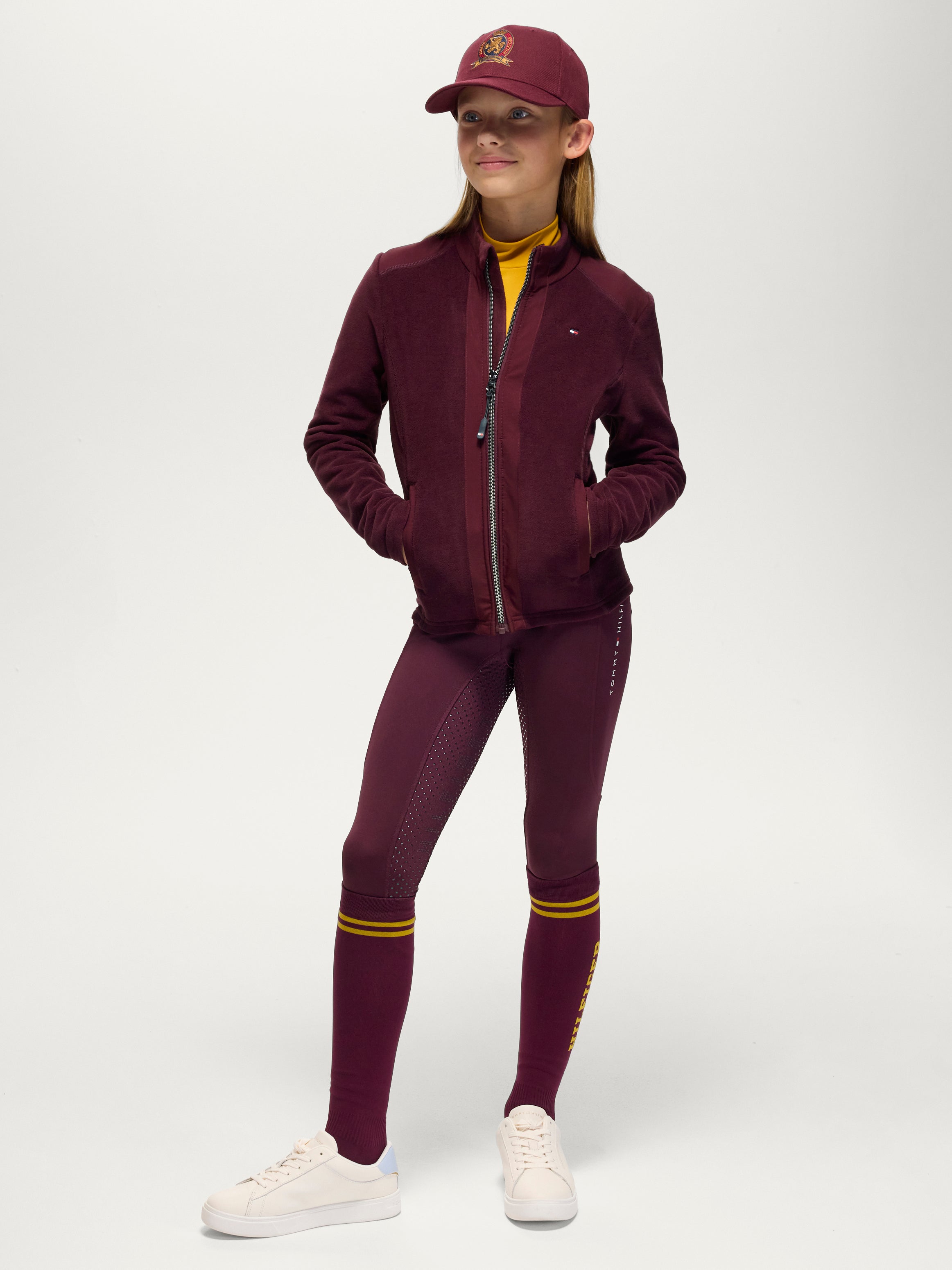Elmonte Young Rider Fleece Jacket DEEP BURGUNDY