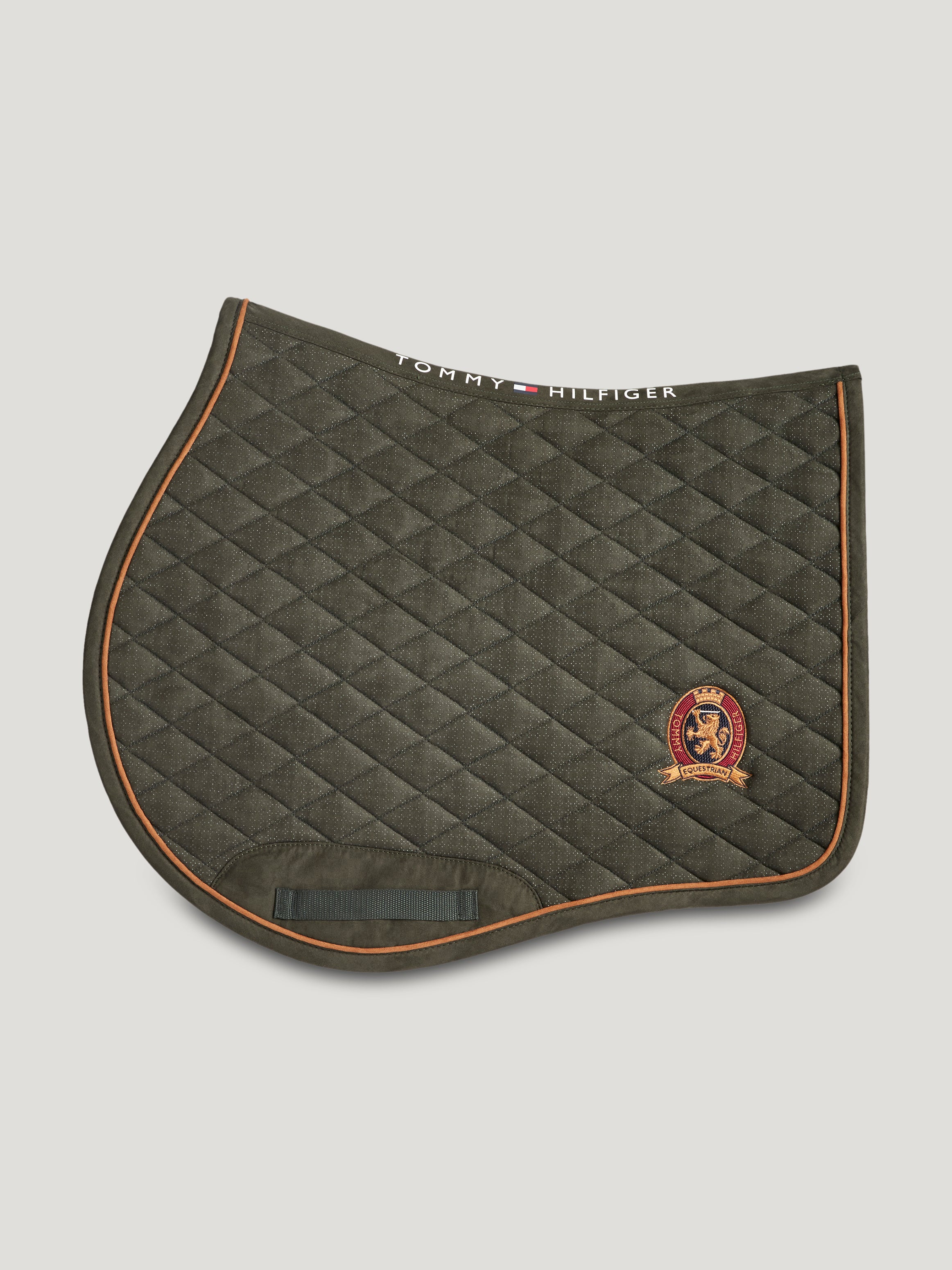 Baxter Suede Jumping Saddlepad CAMO GREEN