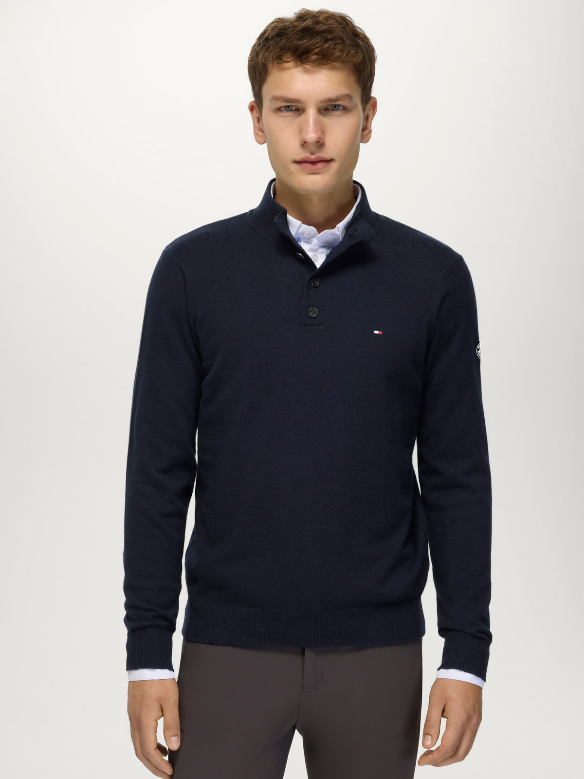 Scott Men 1/4 Button Sweater DESERT SKY