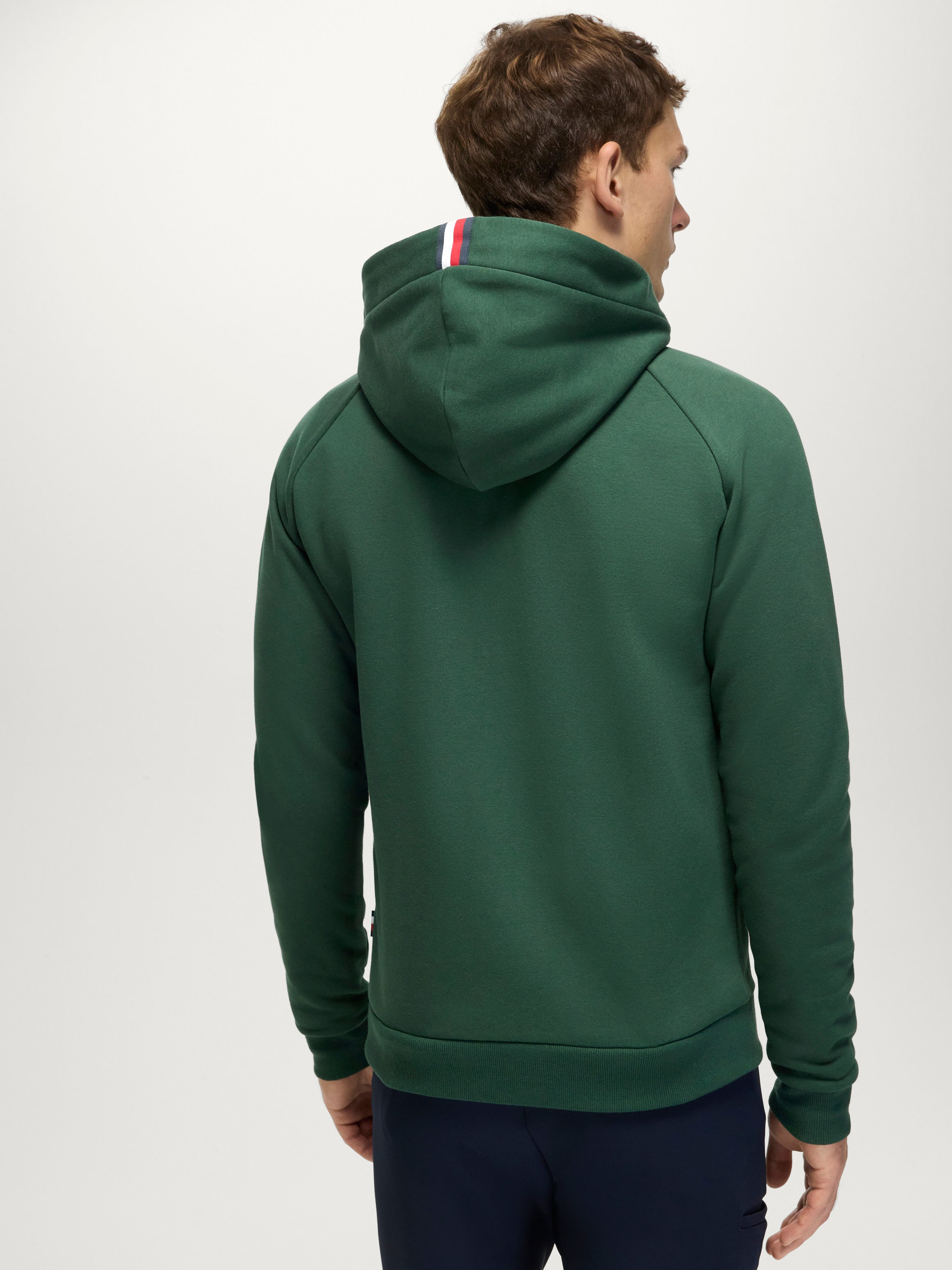 Parker Men Zipup Hoodie Jacket EVERGREEN