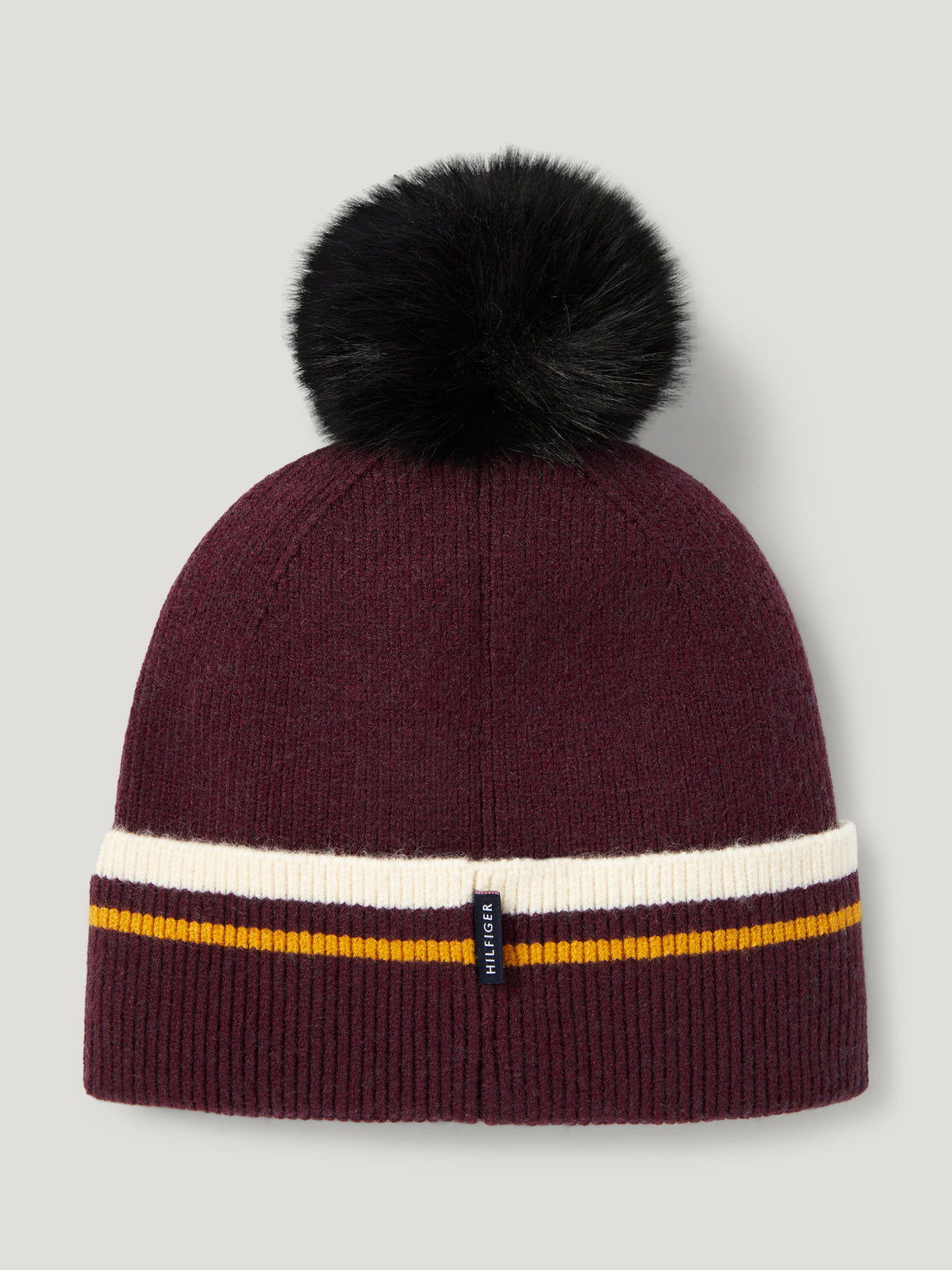 Dean Pom Pom Beanie DEEP BURGUNDY