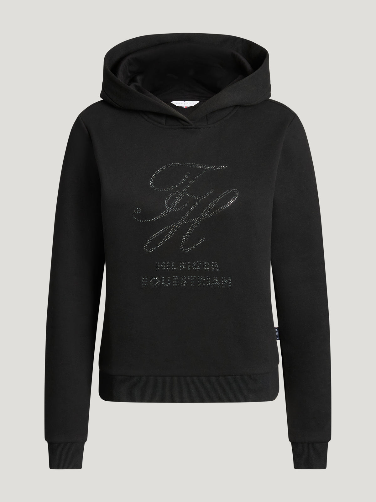 Estelle Women Rhinestone Hoodie BLACK