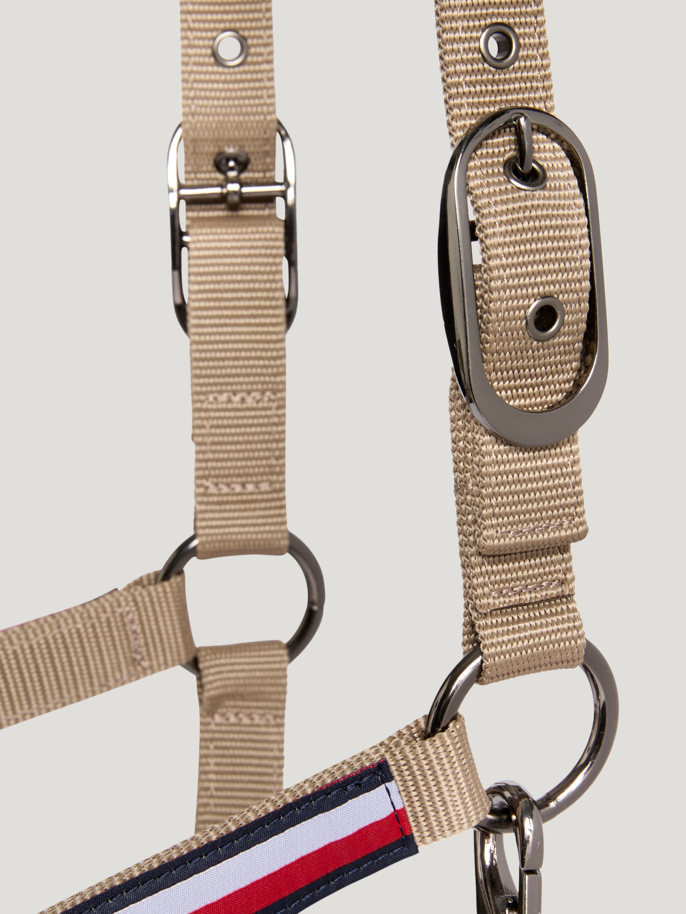 Yale Set Halfter mit Führstrick TAUPE