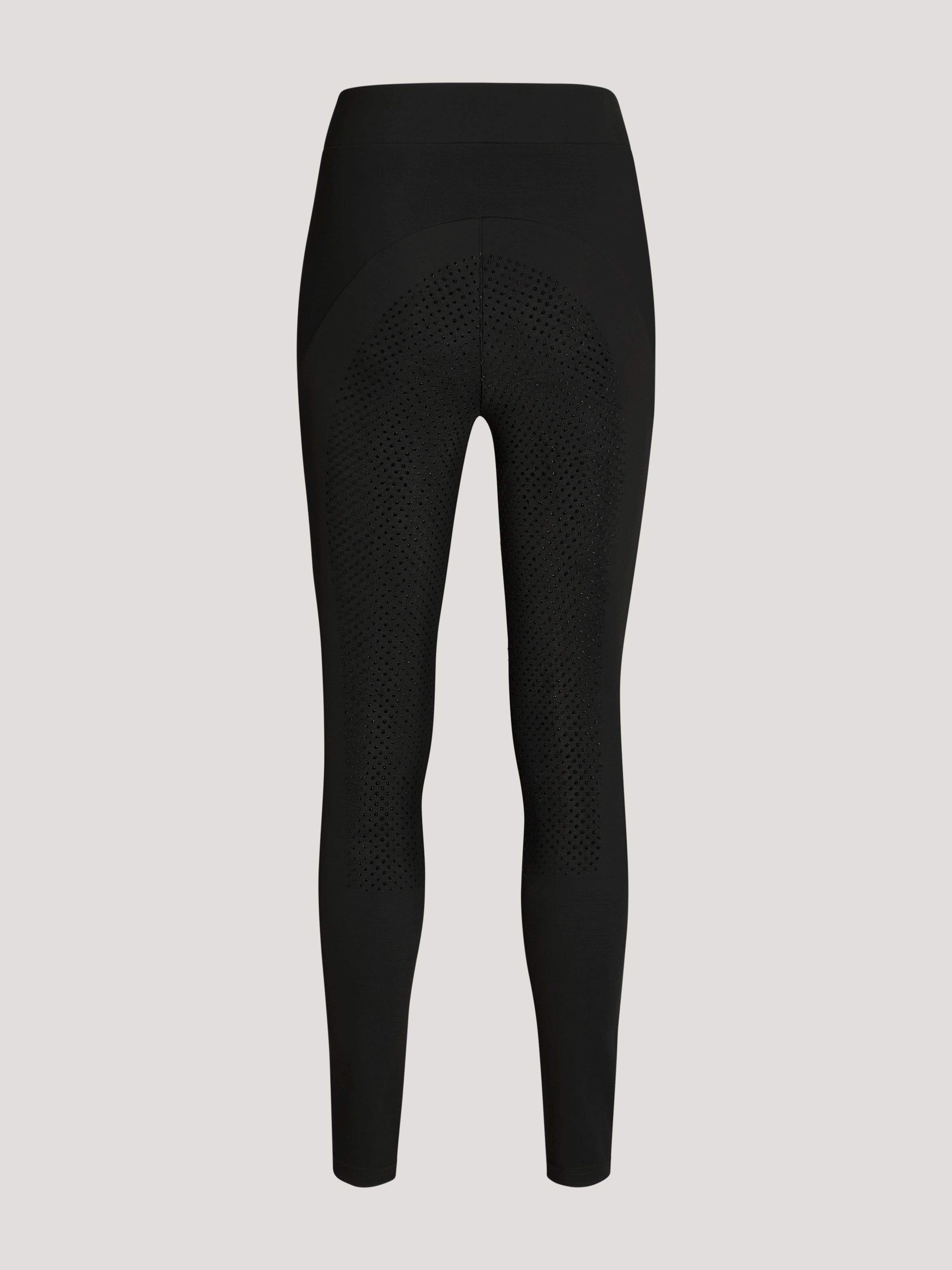 Elmira All-Year Rhinestone Full Grip Leggings BLACK