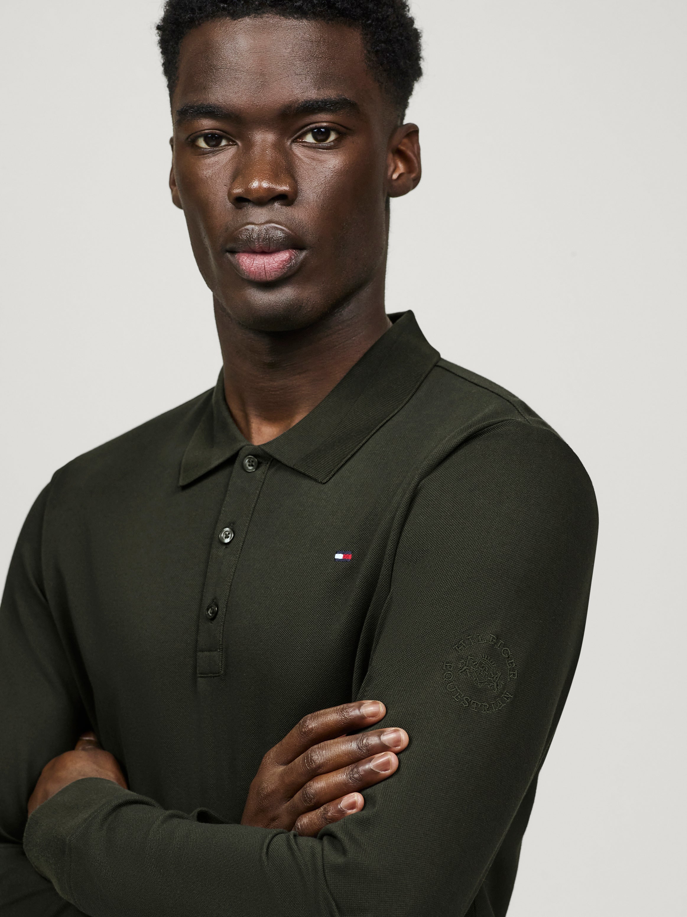 Erwin Long Sleeve Polo PINE