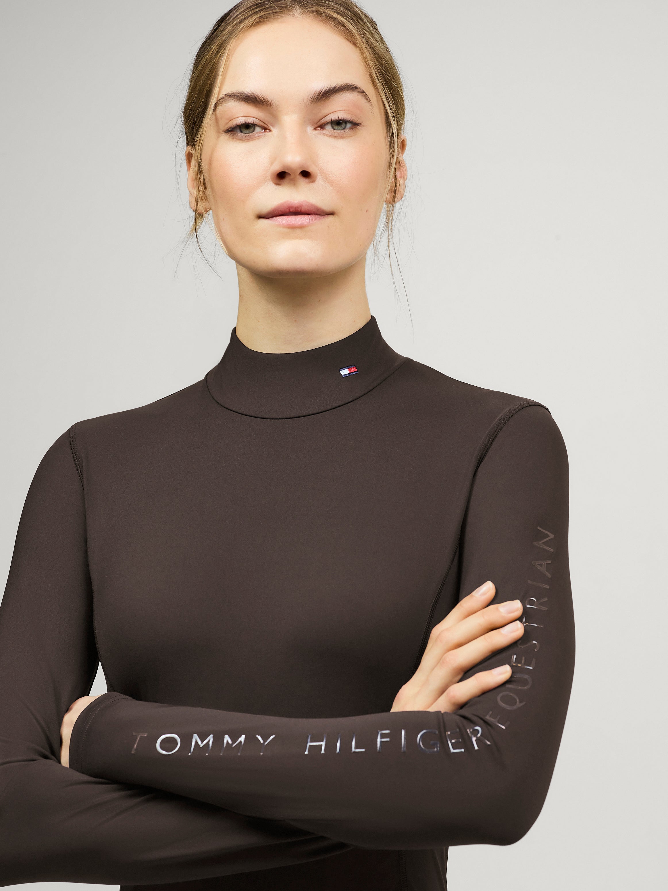 Ava High Neck Baselayer CACAO