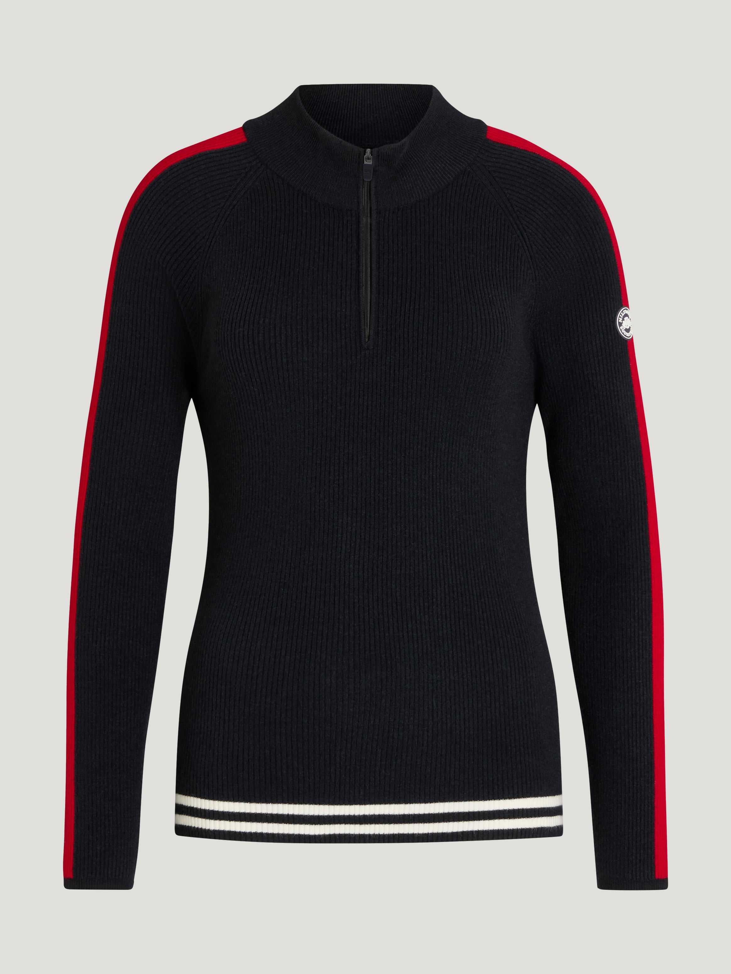 Carol 1/4 zip Riding Sweater DESERT SKY