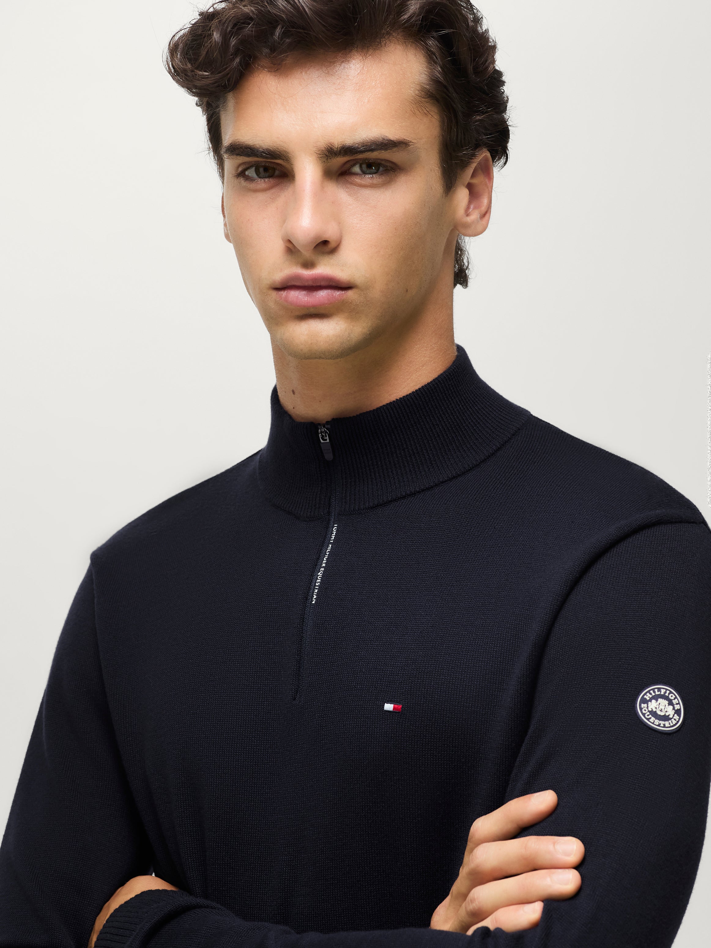 Irvine 1/4 Zip Sweater DESERT SKY