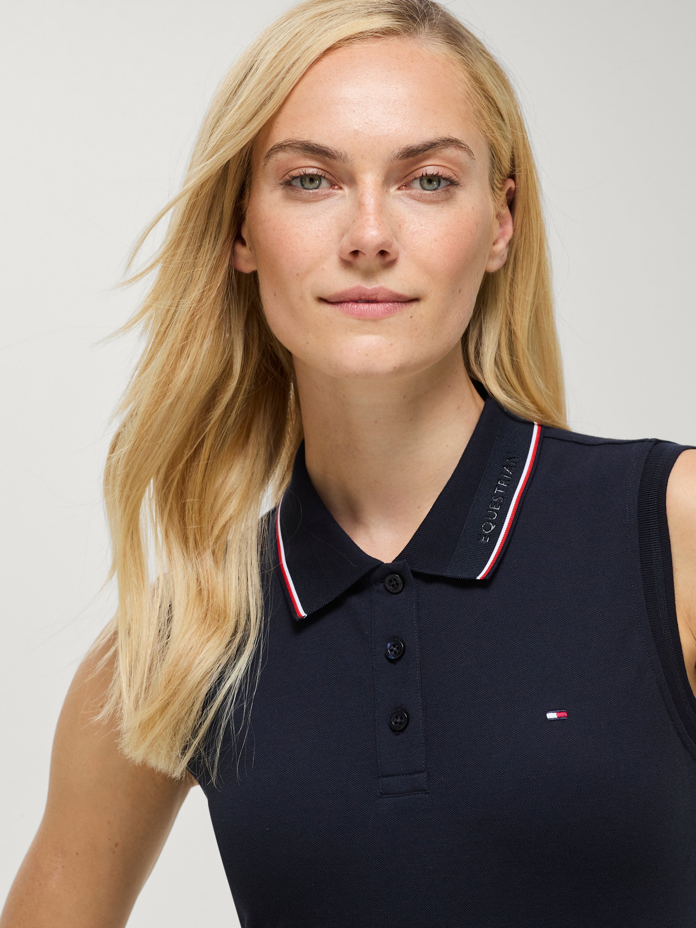 Cordova Sleeveless Polo DESERT SKY