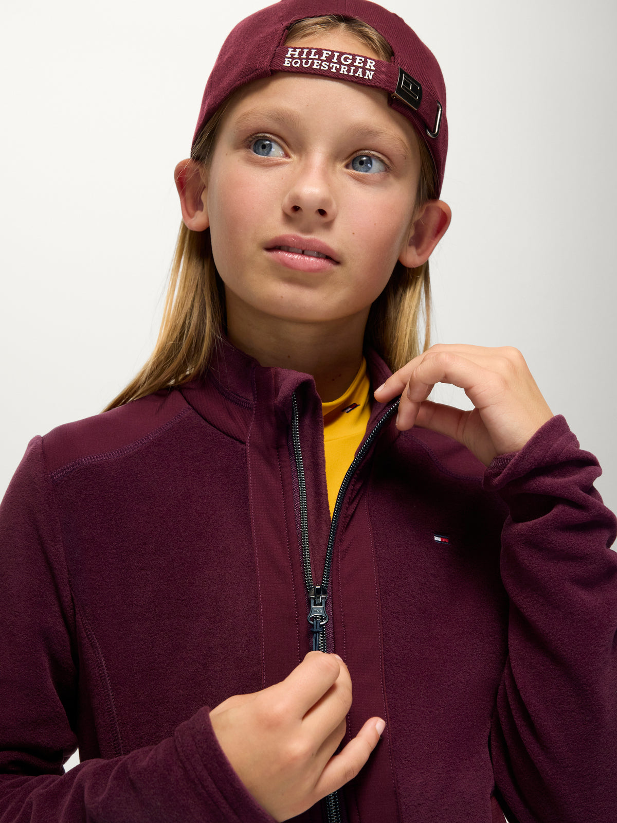 Elmonte Young Rider Fleece Jacket DEEP BURGUNDY