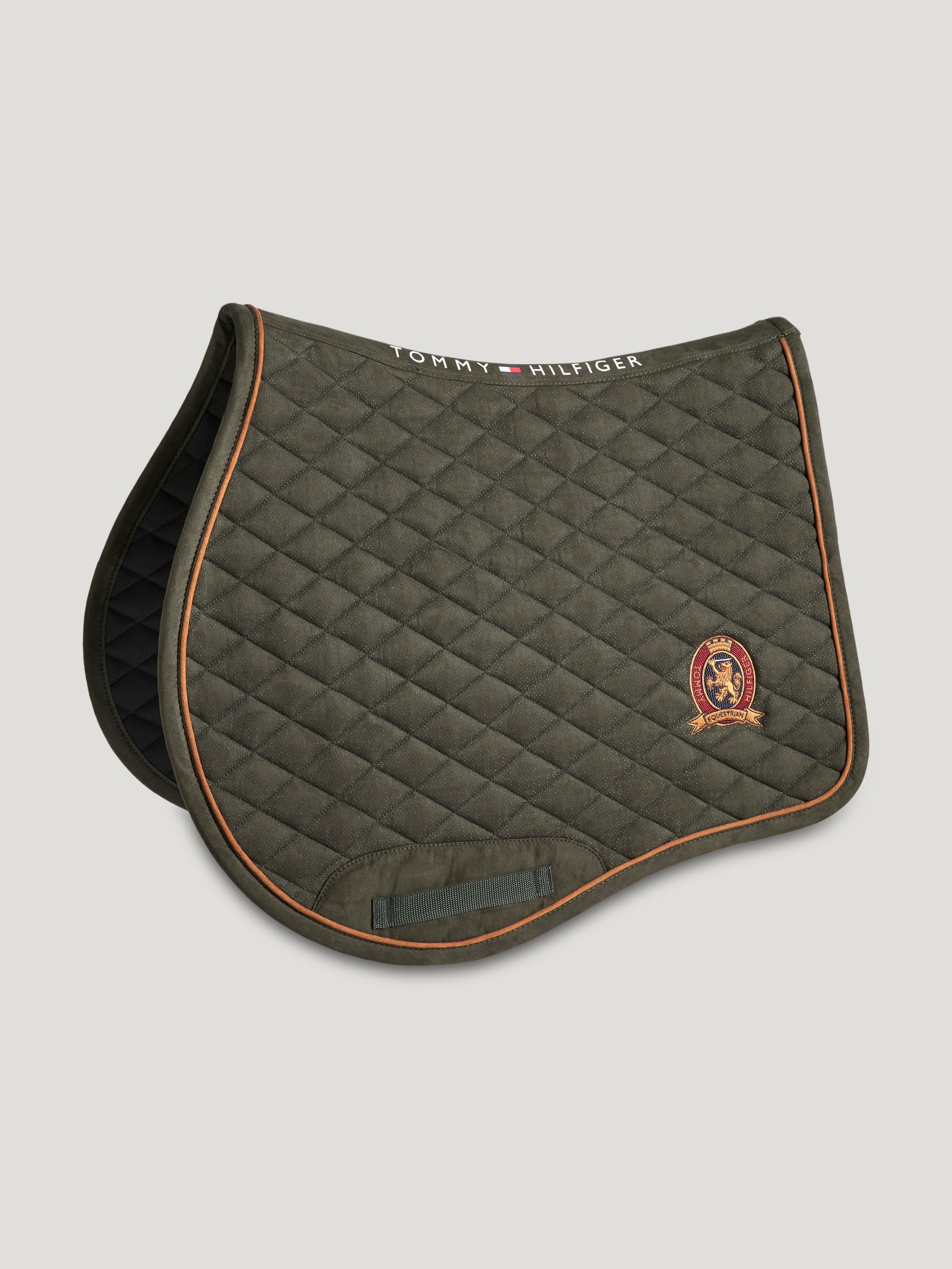 Baxter Suede Jumping Saddlepad CAMO GREEN