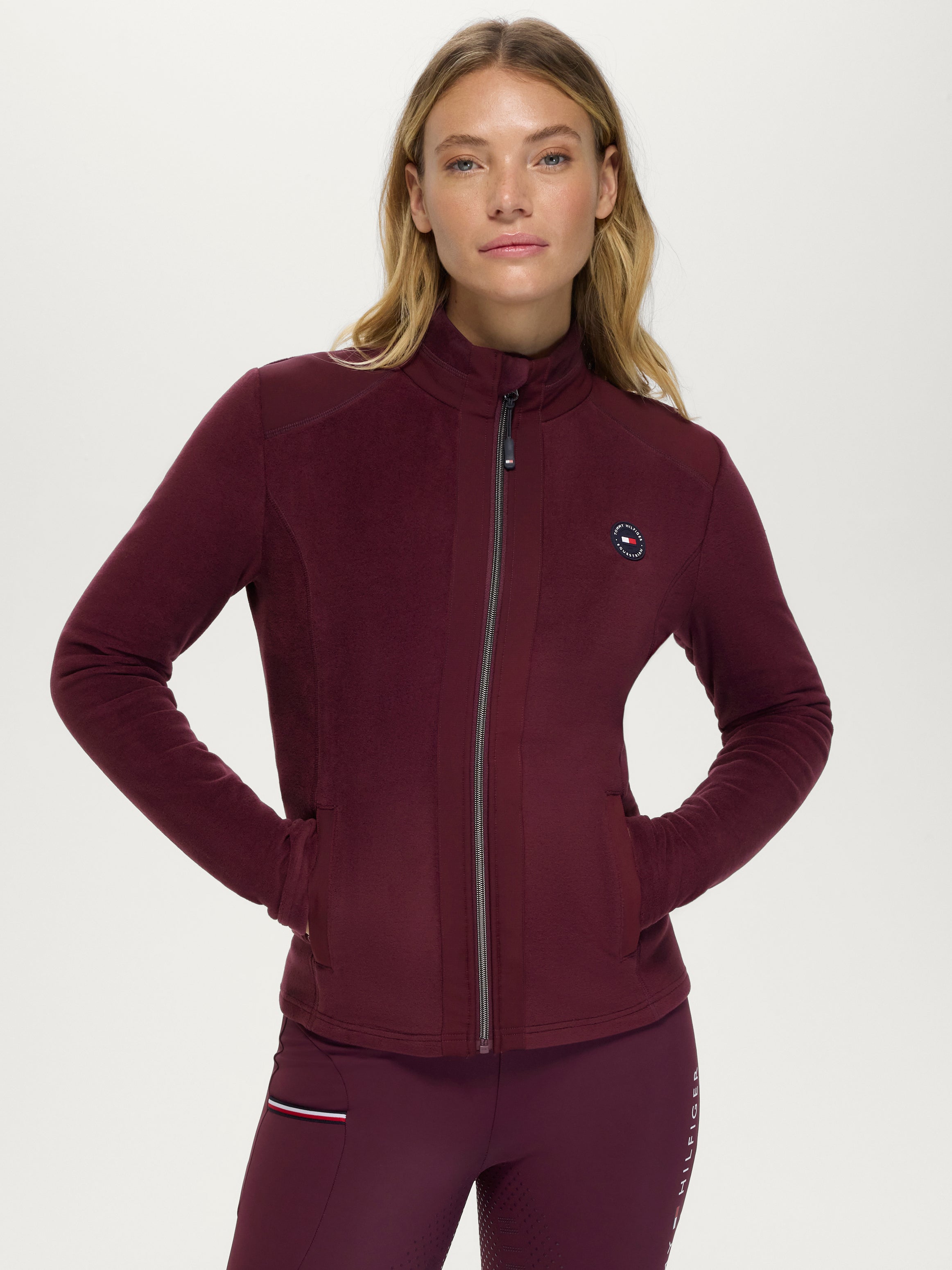 Elmonte Women Fleece Jacket DEEP BURGUNDY