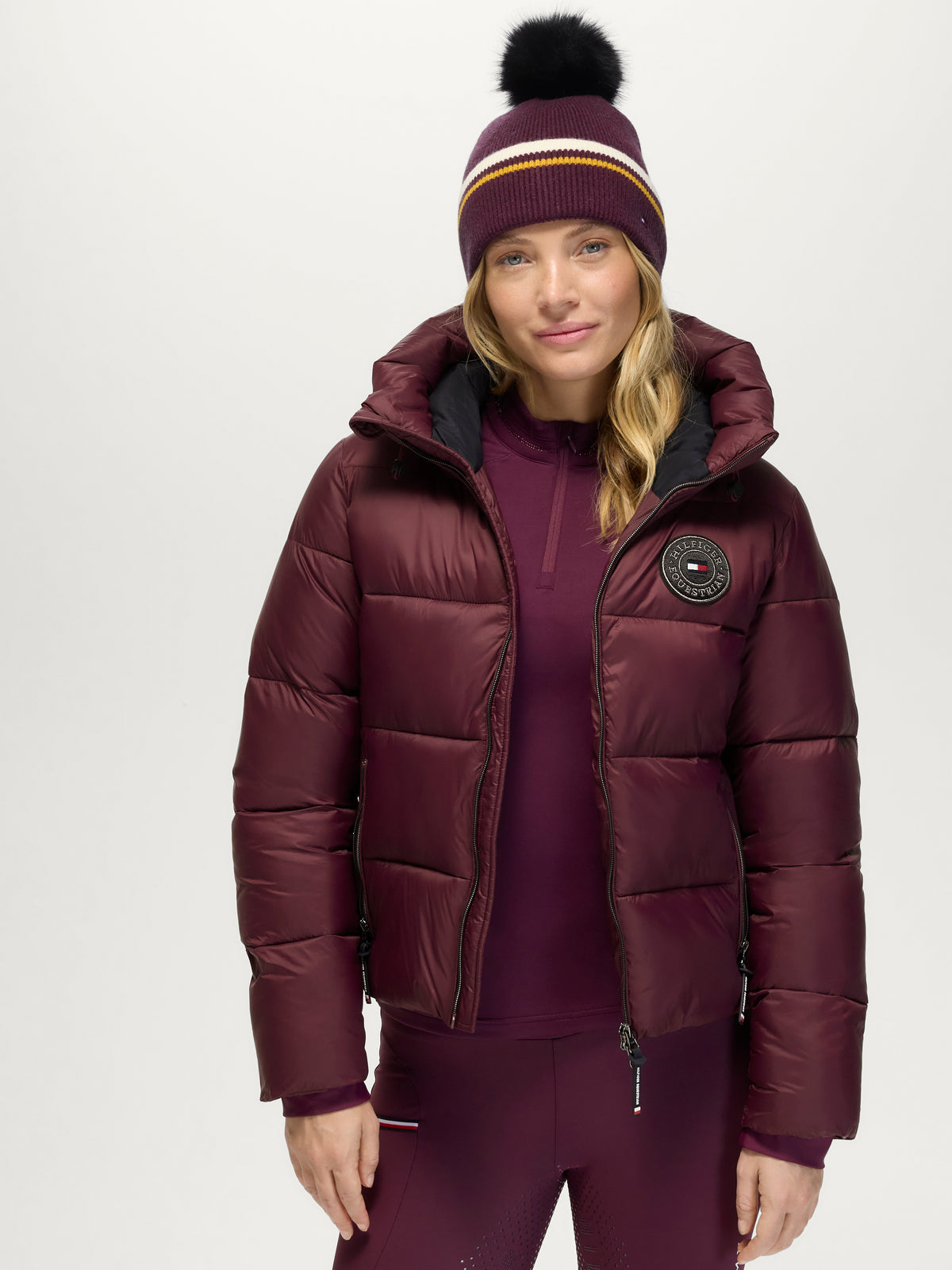 Glendale Women Puffer Jacket DEEP BURGUNDY