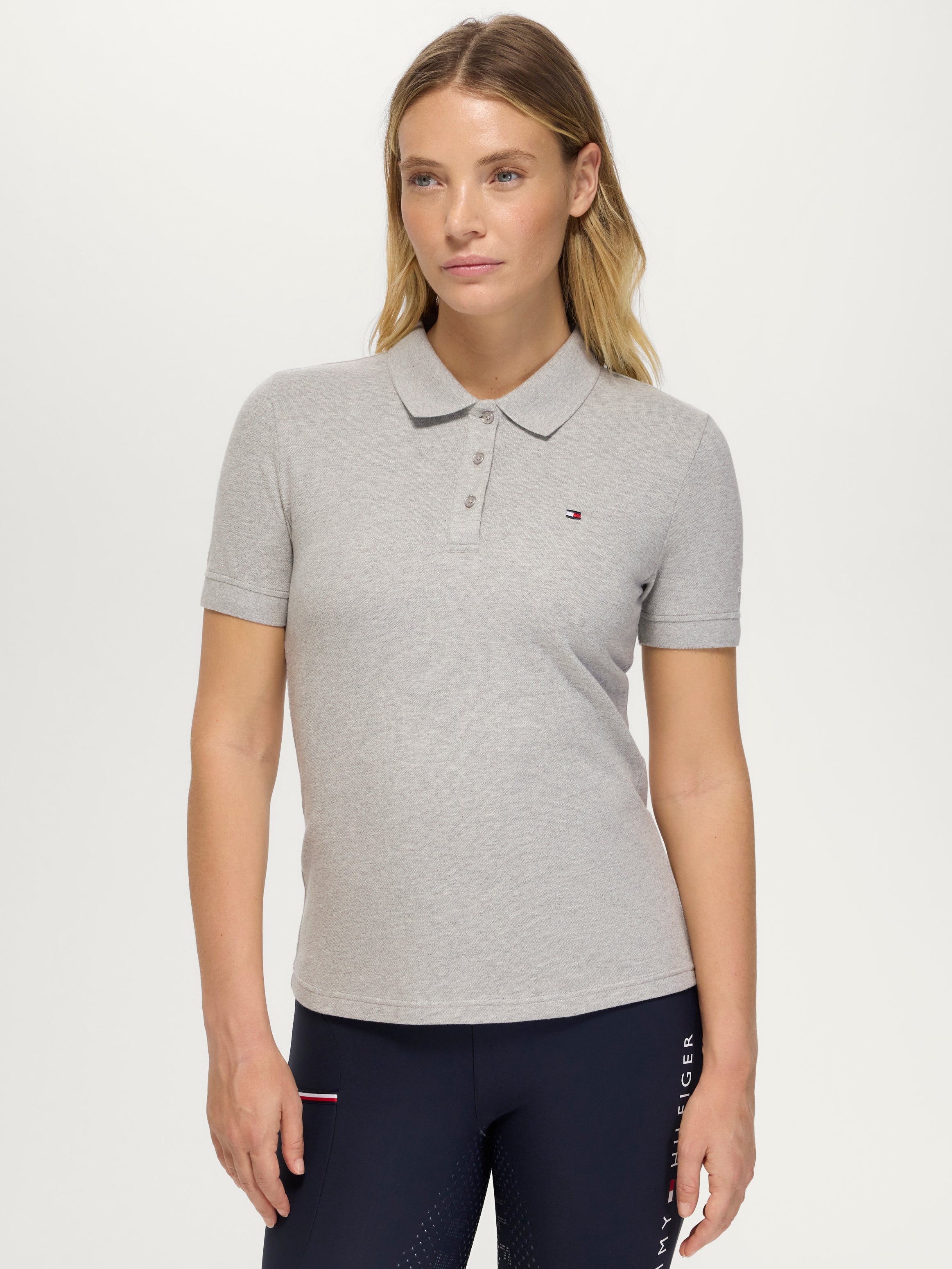 TH Equestrian Women's Polo GREY MELANGE