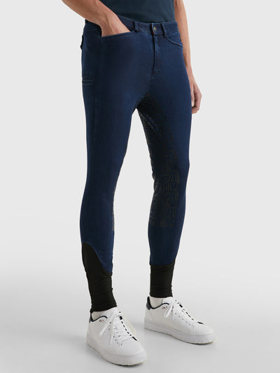 Reithose im Jeans Style mit Vollbesatz INDIGO