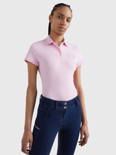 Performance Polo Shirt TH Strass CLASSIC PINK